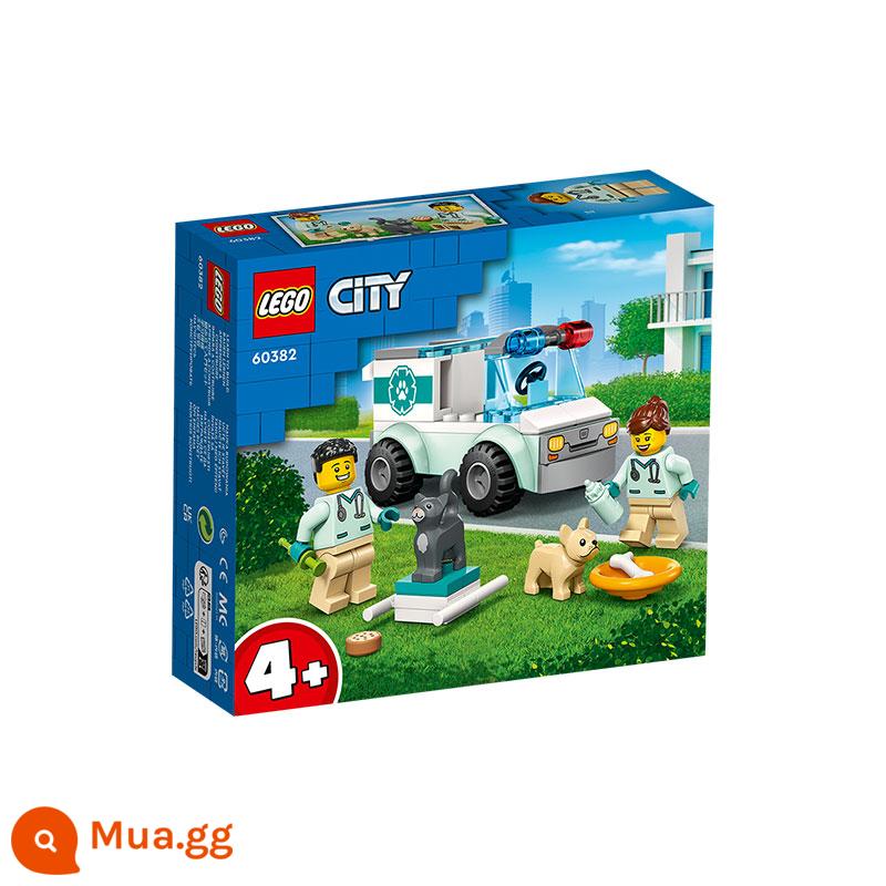 Lego Khối Xây Dựng Dòng Thành Phố Máy Bay Chữa Cháy Những Người Bạn Tốt Bé Trai Và Bé Gái Lắp Ráp Xe Thể Thao Đồ Chơi Hộp Nhỏ Bộ Khởi Đầu - Cứu hộ xe cứu thương thú y 60382