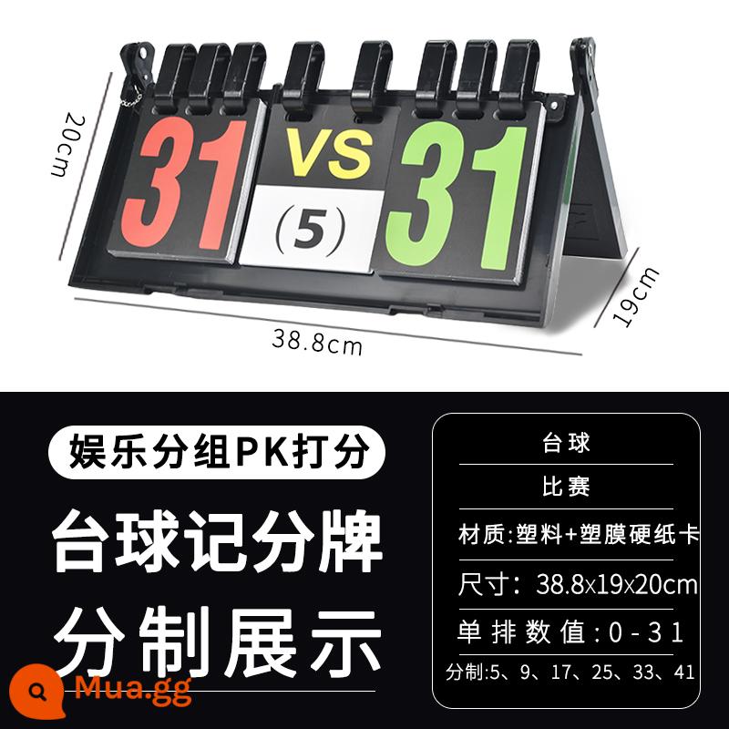 Bảng điểm bảng điểm có thể được lật lại bảng điểm bóng rổ bảng điểm bi-a bảng trò chơi bảng điểm bóng bàn - Bảng điểm bida chuyên nghiệp có hệ thống tính điểm màu đen