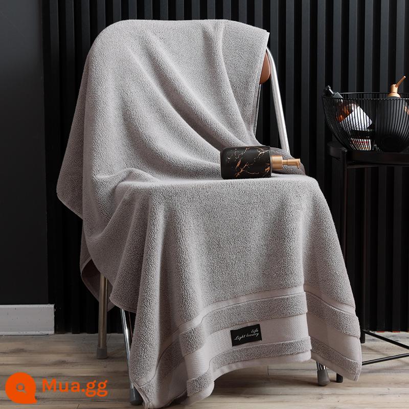 Khăn tắm khách sạn 5 sao dành cho người lớn hộ gia đình cotton nguyên chất thấm hút khăn tắm nam nữ dày dặn mới 2022 cao cấp - Màu xám: Khăn tắm Louis