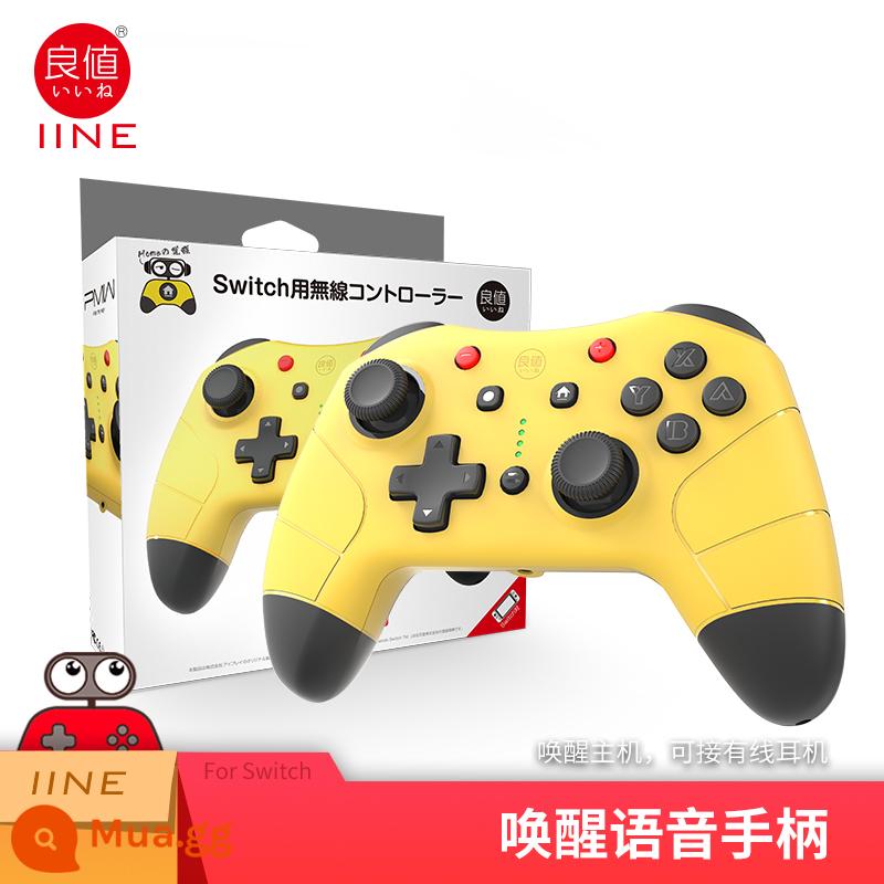 Liangzhi Switch Pro Lang Giá trị không dây Thức dậy Bluetooth GamePad Four -Genation Cat -shaped NS Jet - Tay cầm không dây bằng giọng nói đánh thức thế hệ thứ 4 giá tốt màu vàng