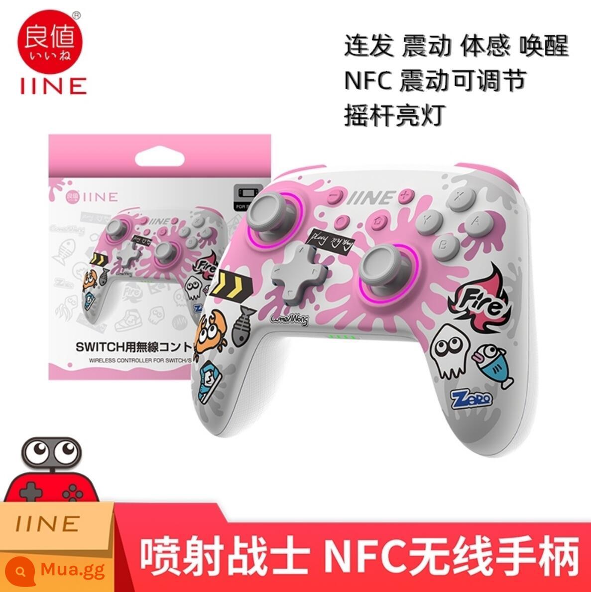 Liangzhi Switch Pro Lang Giá trị không dây Thức dậy Bluetooth GamePad Four -Genation Cat -shaped NS Jet - Tay cầm màu trắng hồng sơn giá tốt L708