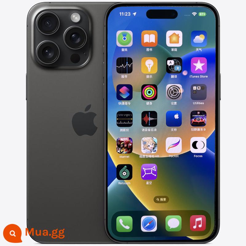 2023 mới Apple/Apple iPhone 15 Pro Điện thoại di động Apple 15Pro chính hãng Điện thoại di động 5G chính hãng - titan đen