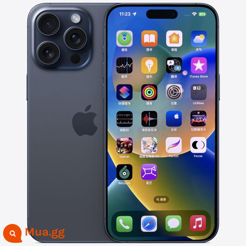 2023 mới Apple/Apple iPhone 15 Pro Điện thoại di động Apple 15Pro chính hãng Điện thoại di động 5G chính hãng - titan xanh