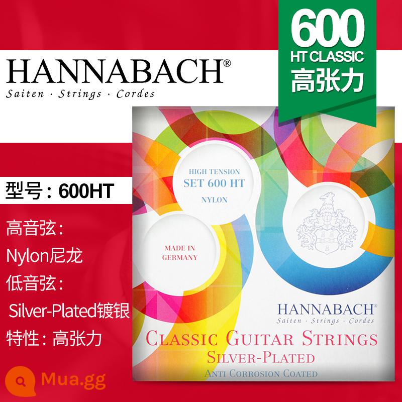 Đức Hannabach Hannabach dây đàn guitar cổ điển nylon 500/600 series trung MT độ căng HT cao - Độ căng cao 600HT