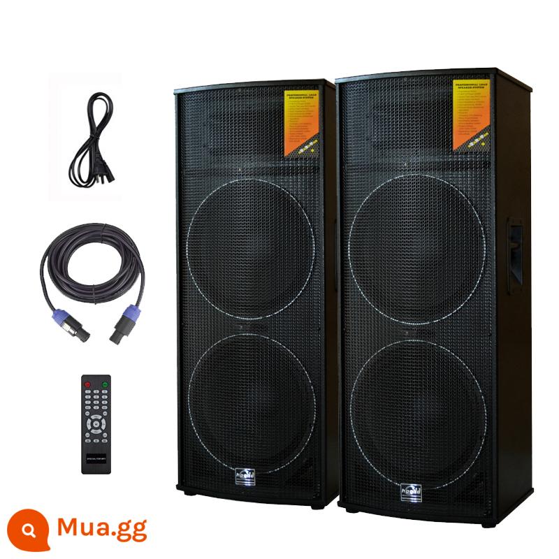 Halledi Đôi 15 Inch Loa Hoạt Động Cao Cấp Hiệu Suất Ngoài Trời Vuông Sân Khấu Shop Cưới Bộ Âm Thanh - Một cặp loa hoạt động (không có micrô)