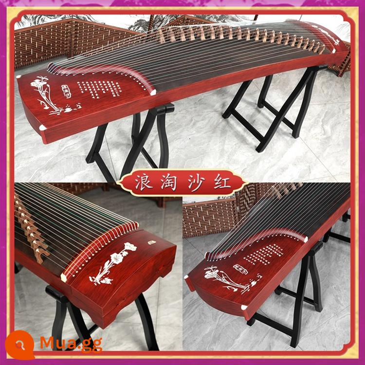 Song Li Guzheng Người mới bắt đầu Chứng nhận Thi Đầu vào Cấp 10 Biểu diễn Chuyên nghiệp Trẻ em Người lớn Giảng dạy Nhạc cụ Guzheng Paulownia - Performance red/langtaosha (trọn bộ quà tặng phụ kiện)