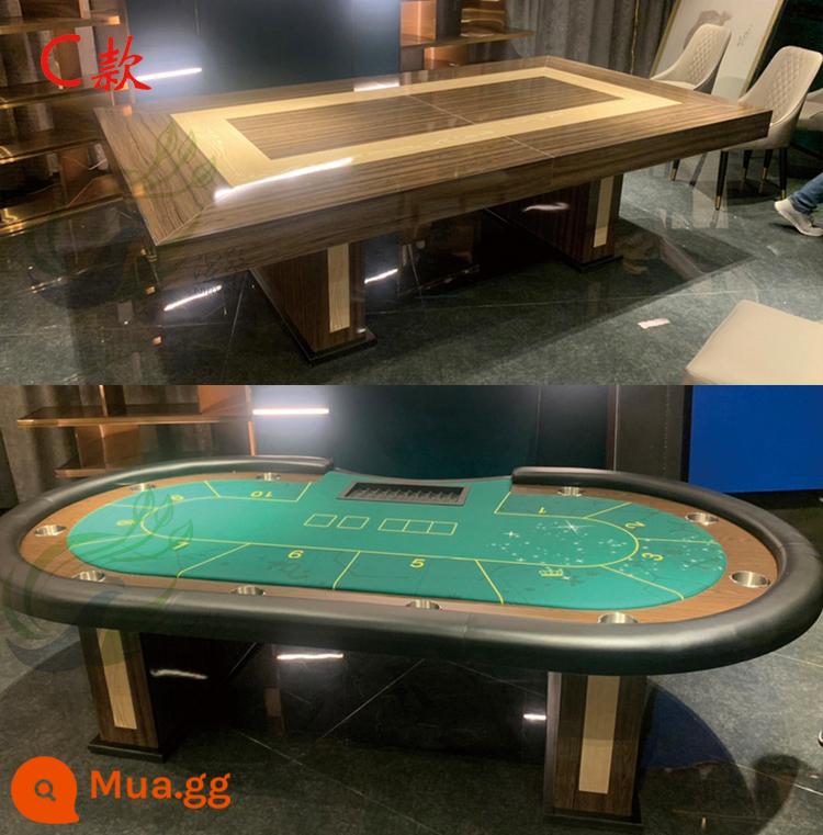 Bàn Texas hold'em bàn cờ hai mục đích bàn hội nghị bàn poker tùy chỉnh - Loại C có nắp 2400x1200x800mm