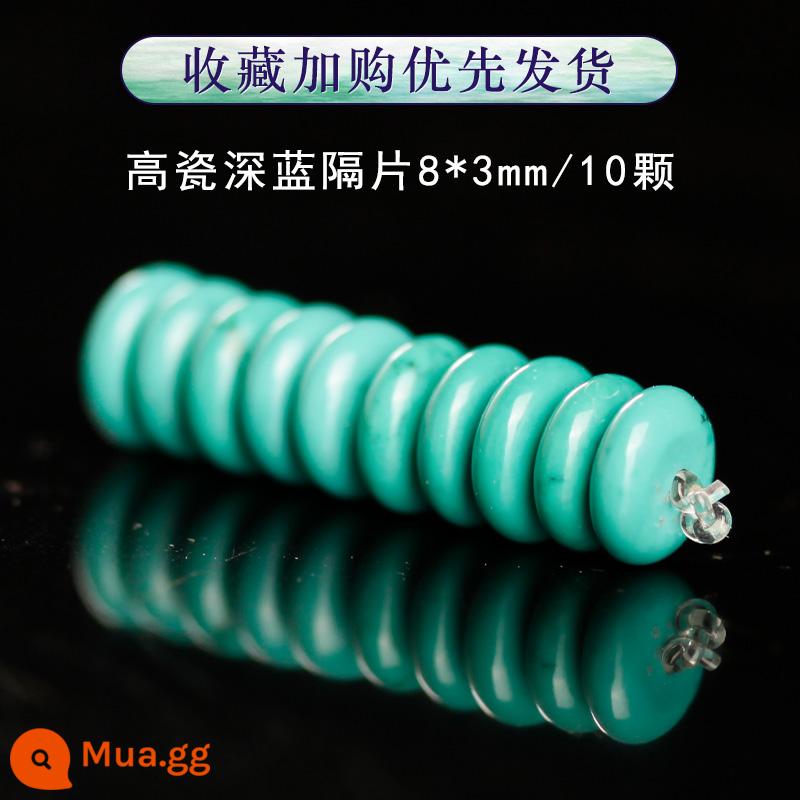 Xanh Ngọc Tự Nhiên Miếng Đệm 6 8Mm Tay Dây 10Mm Không Gian Siêu Tốc Hạt King Kong Xingyue Bồ Đề Handmade Tự Làm Phụ Kiện - Sứ cao xanh xanh 8mm-10 miếng