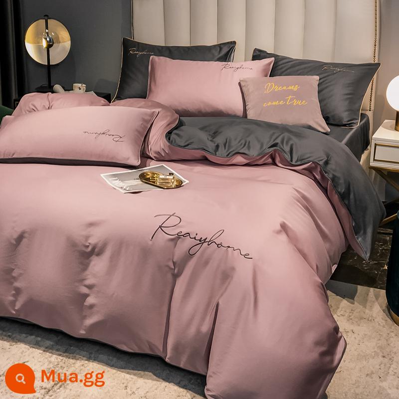 60 mền nhung dài một phần của cotton nguyên chất 150x200x230 chăn đôi đơn đôi kép đơn - 60 miếng dán dài bằng bông-nhẹ sang trọng màu xám đậm