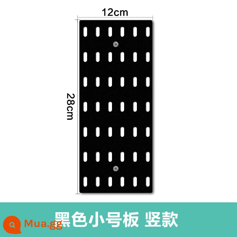 Không Đục Lỗ Hộ Gia Đình Lỗ Bảng Treo Tường Ký Túc Xá Nhà Bếp Treo Tường Nhà Tắm Vách Ngăn Treo Tường Kệ Đựng Đồ Phân Vùng - Kèn đen dọc