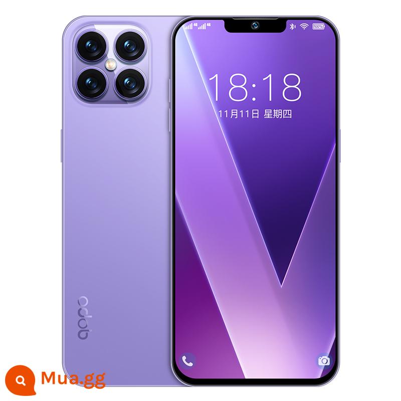 QOPO Danh sách sản phẩm mới I12Pro Trò chơi giá sinh viên Liuhai Full Netcom Android 100 Yuan Photo SMART Điện thoại - ngôi sao màu tím