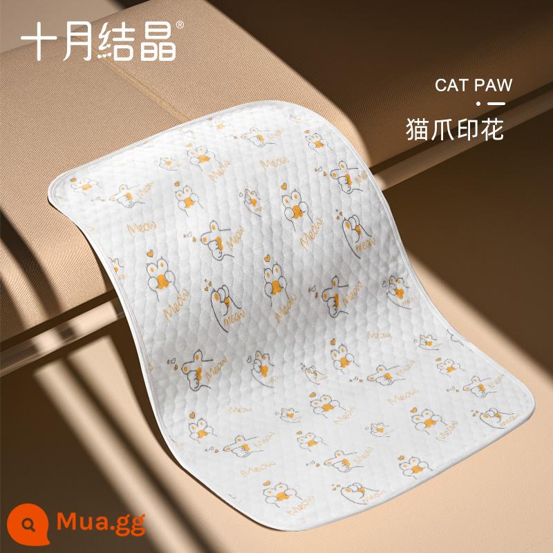 Tháng 10 kết tinh nước tiểu bé miếng lót sơ sinh cotton thoáng khí chống thấm dì miếng lót có thể giặt quá khổ tấm - chân mèo