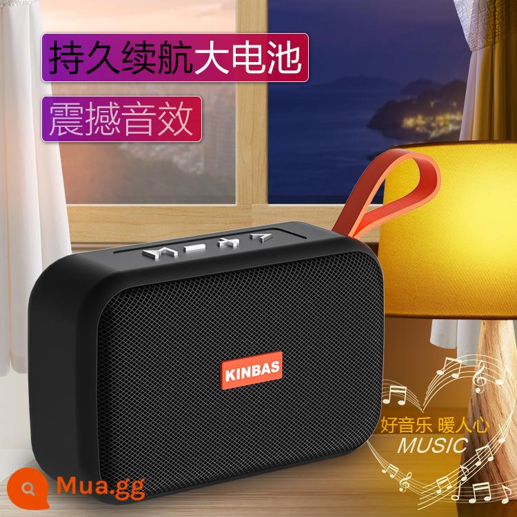 Loa nhỏ không dây âm thanh Bluetooth, loa siêu trầm âm lượng lớn ngoài trời, ổ đĩa flash nhỏ, đài phát thanh mini trên ô tô, chống nước ngoài trời. - Phiên bản nâng cấp - đen mờ (chất lượng âm thanh gây sốc ★ công suất lâu dài)