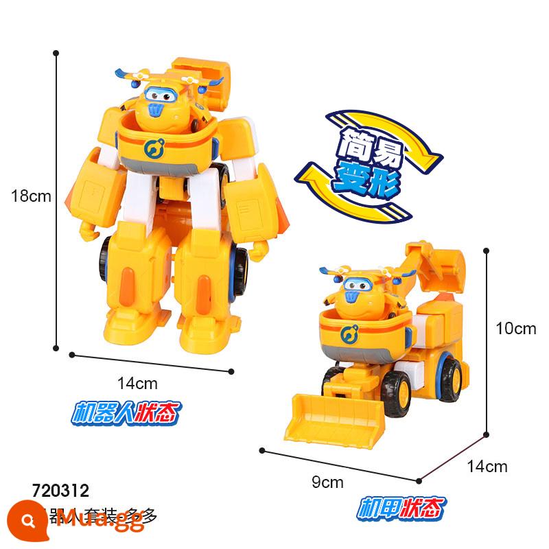 Siêu Cánh Robot Biến Dạng Ledi Fit Mecha Suit Audi Đôi Xếp Hình Kim Cương Biến Dạng Cậu Bé Đồ Chơi - 720312 Bộ Robot-Duoduo-