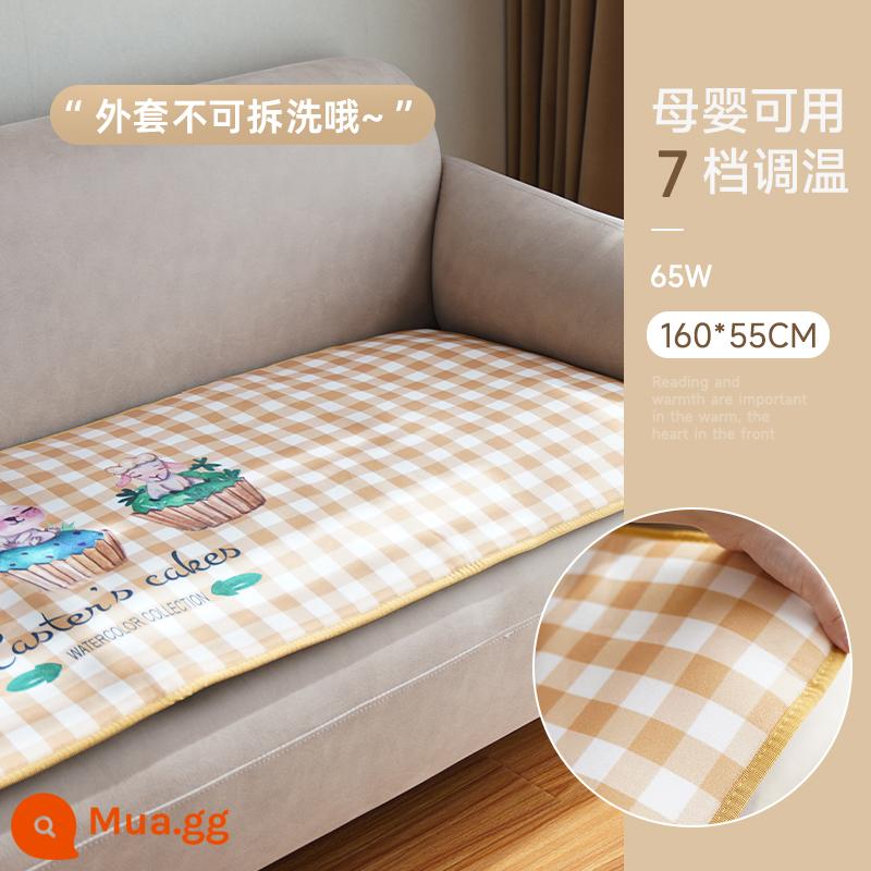 Chăn điện đặc biệt mùa đông Sanchun cho ghế sofa, đệm sưởi điện văn phòng nhỏ, sưởi ấm chân, tạo tác sưởi ấm - [160*55cm] Ode to Animals (không thể tháo rời)