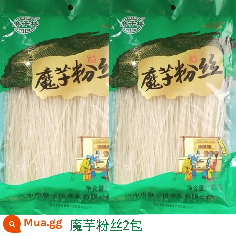 Bún konjac ít béo bún konjac khô gói 2000g tiện lợi ăn nhanh thay bữa ăn no bún konjac lụa - 400g x 2 túi