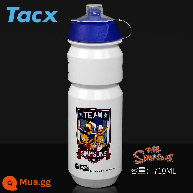 Tacx Xe Đạp Tour De France Đội Phiên Bản Nước Xe Đạp Đường Bộ Sự Kiện Đạp Xe Cốc Nước Ngoài Trời Di Động Bóp Cốc Nước - Bình nước The Simpsons Fleet Edition - Doodle 4 (710ml)