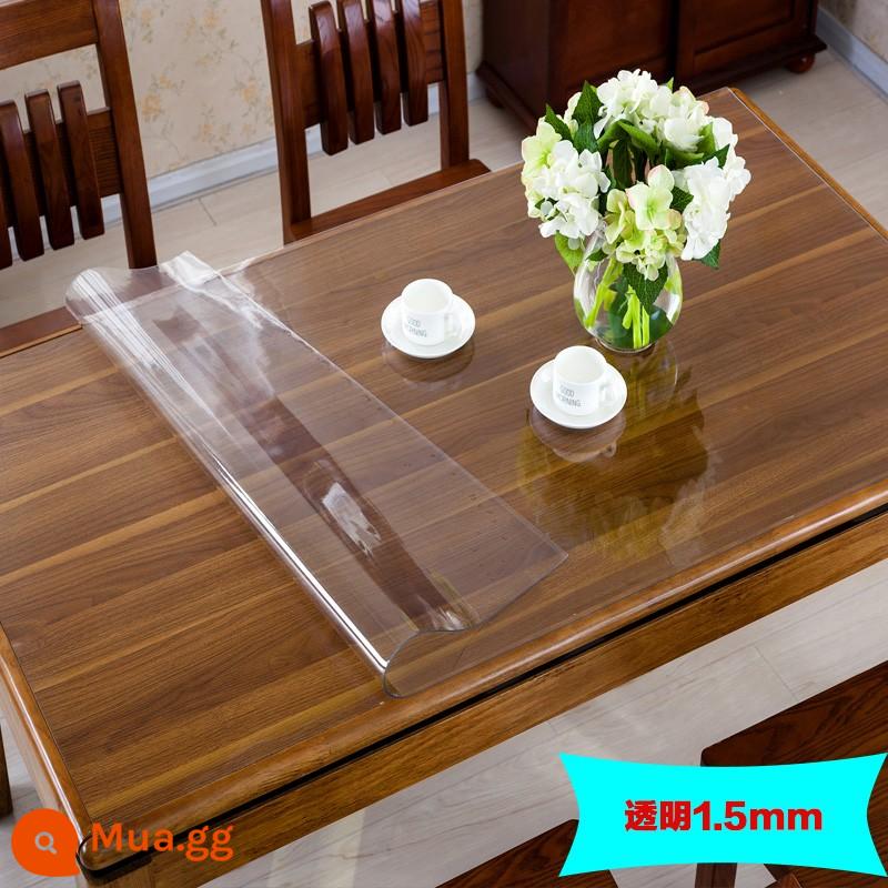 Khăn trải bàn nhựa PVC chống thấm nước và chống dầu thủy tinh mềm trải bàn dùng một lần bàn cà phê miếng lót khăn trải bàn khăn trải bàn tấm pha lê - Thân thiện với môi trường và minh bạch 1.5