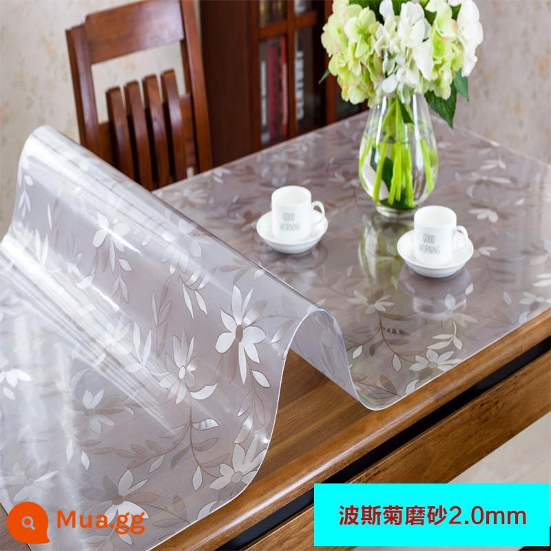 Khăn trải bàn nhựa PVC chống thấm nước và chống dầu thủy tinh mềm trải bàn dùng một lần bàn cà phê miếng lót khăn trải bàn khăn trải bàn tấm pha lê - Thân thiện với môi trường Cosmos 2.0