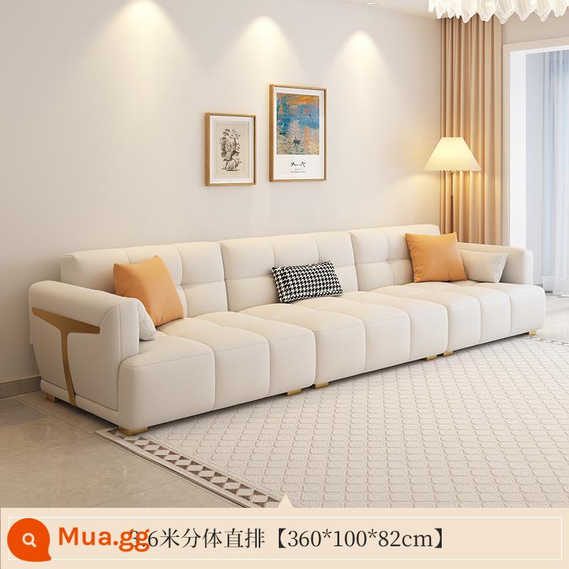 Sofa căn hộ nhỏ phong cách tối giản hiện đại mới của Besna, phòng khách đơn giản, sang trọng, công nghệ vuốt mèo, sofa vải - Hai mảnh dài 3,6 mét năm chỗ ngồi [cao su + xốp đàn hồi cao]