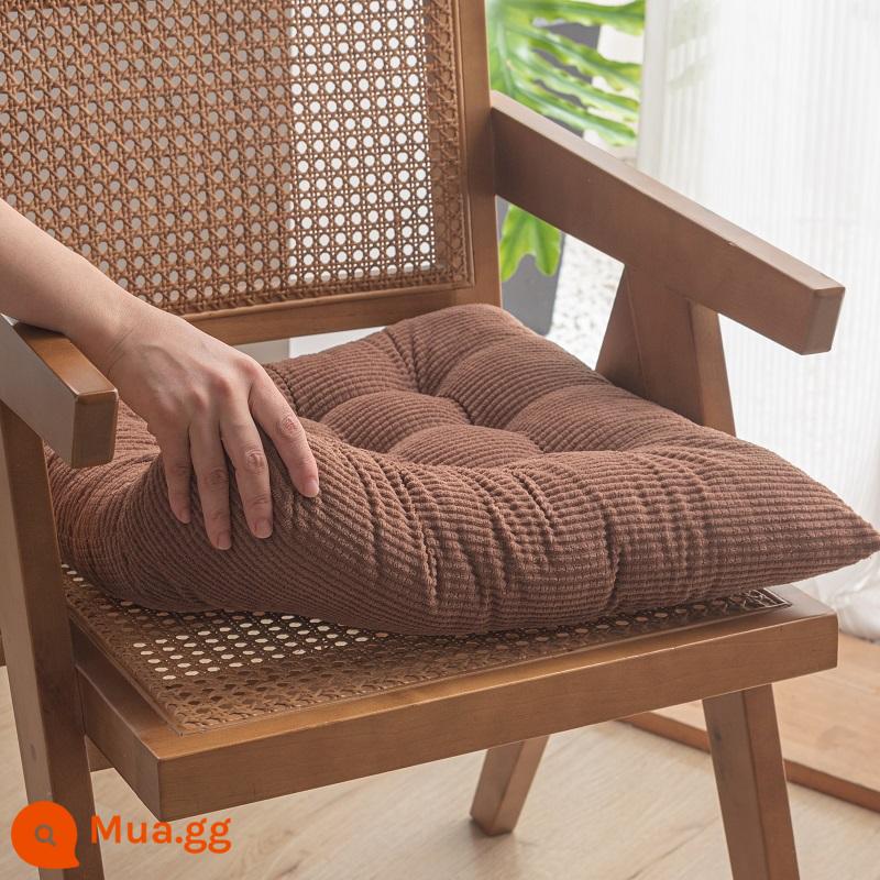 Ren Định Hạt Ngô 9 Chân Đệm Đệm Ghế Văn Phòng Học Sinh Đệm Sofa Tất Nam Thảm Mùa Đông Màu Đệm - Hạt cà phê-ngô