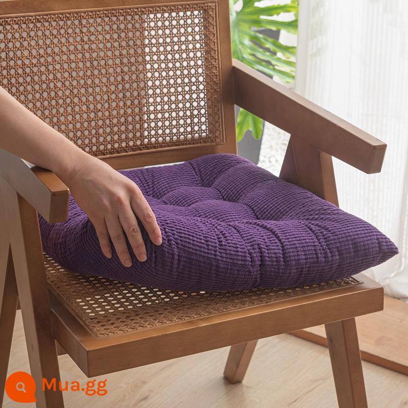 Ren Định Hạt Ngô 9 Chân Đệm Đệm Ghế Văn Phòng Học Sinh Đệm Sofa Tất Nam Thảm Mùa Đông Màu Đệm - Hạt ngô tím