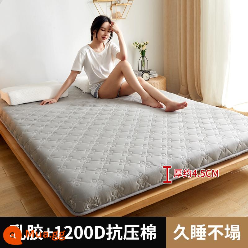 Nệm cao su đệm ký túc xá sinh viên đơn nệm đặc biệt 90x190 ký túc xá 80 hộ gia đình bông nhớ - Nệm cao su - cỏ bốn lá màu xám - dày khoảng 4.5cm