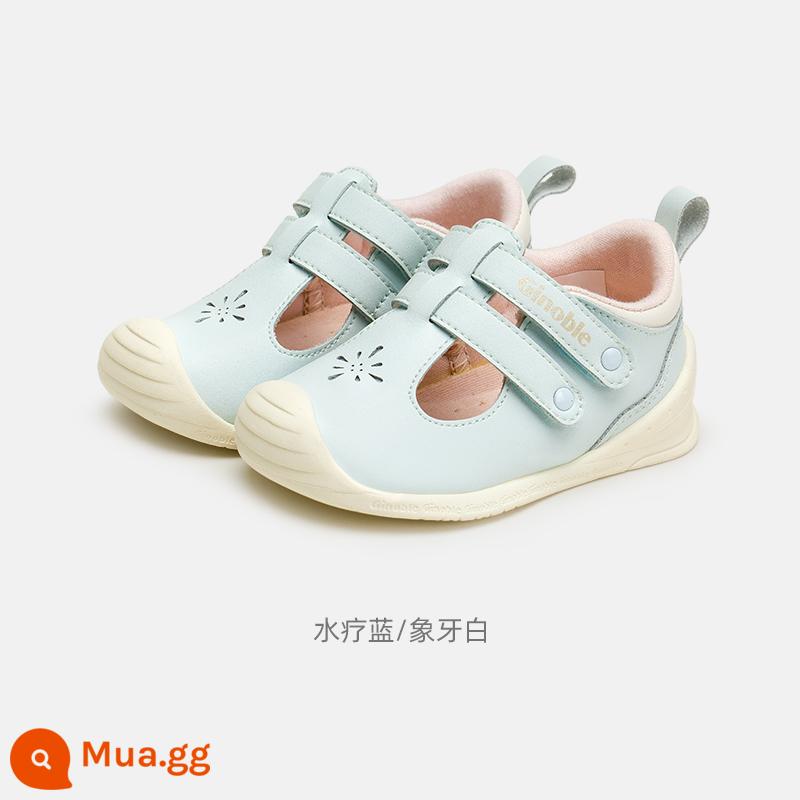 Konipu 2022 Summer Key Shoes Baby Step By Baby Learning Sandal Nam Sweet Shoes TXGB1981 - spa xanh/trắng ngà