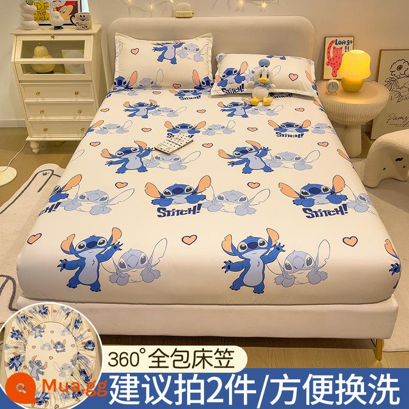 Disney Trang Bị Tấm Đơn Bộ Drap Giường 2023 Mới Giường Simmons Nệm Túi Ngủ Không Nguyên Chất Cotton Chăn Ga Gối - Công viên quái vật [Ủy quyền chính hãng của Disney]