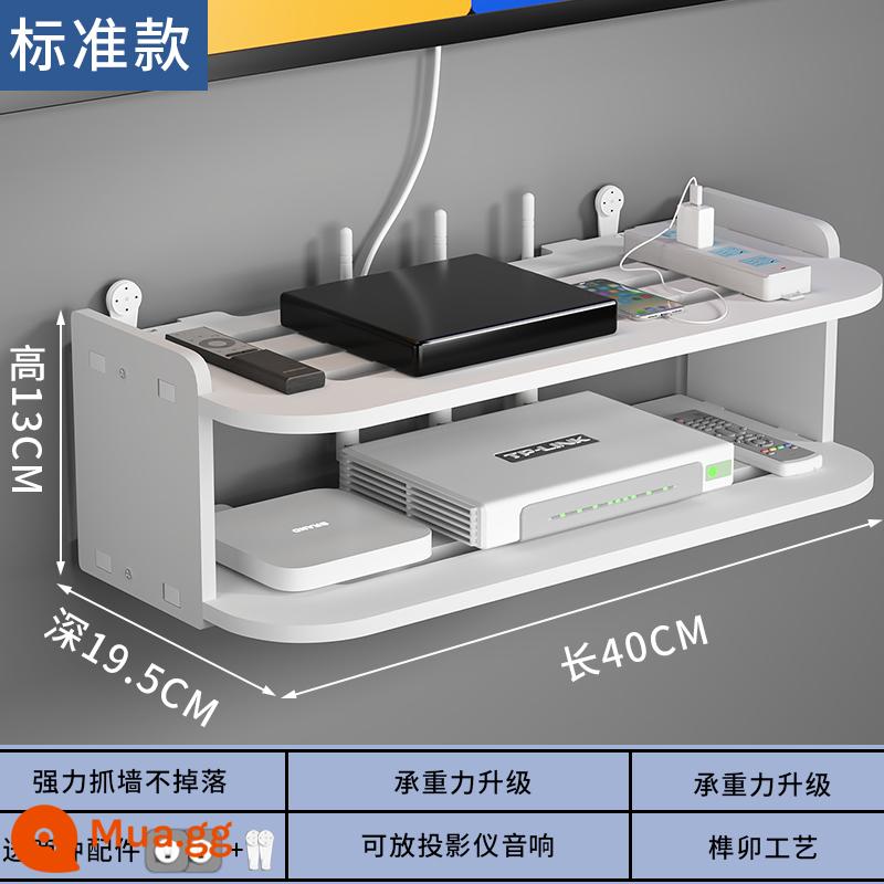 Giá Treo Tường Wifi Giá Định Vị Bộ Định Tuyến Giá Đỡ Đấm Tường Tivi Set-Top Box Giá Treo Tường - Hai lớp 40CM [kiểu tiêu chuẩn]