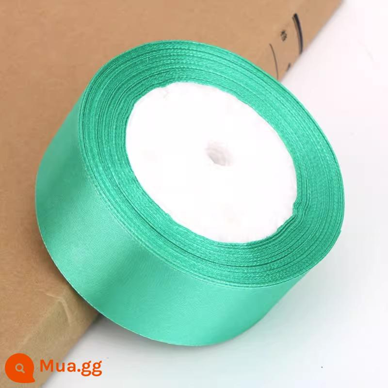 4Cm Ruy Băng Hoa Hoa Hồng Trang Trí Handmade DIY Dây Bện Tặng Ruy Băng Đỏ Nơ Satin - Màu lục lam (ba cuộn bất kỳ có giá 3,5 nhân dân tệ mỗi cuộn)