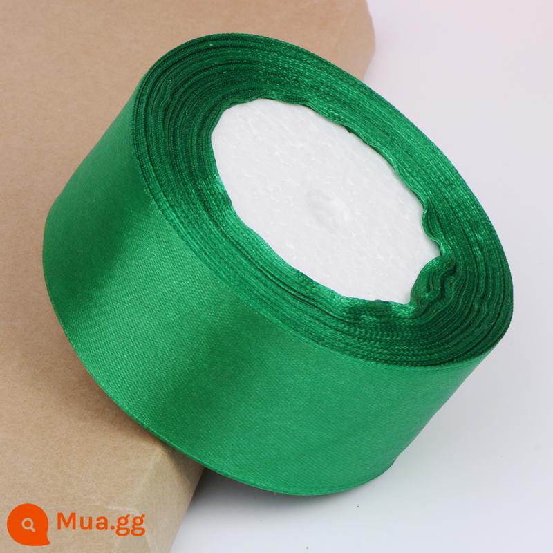 4Cm Ruy Băng Hoa Hoa Hồng Trang Trí Handmade DIY Dây Bện Tặng Ruy Băng Đỏ Nơ Satin - Màu xanh lá cây (ba cuộn bất kỳ có giá 3,5 nhân dân tệ mỗi cuộn)