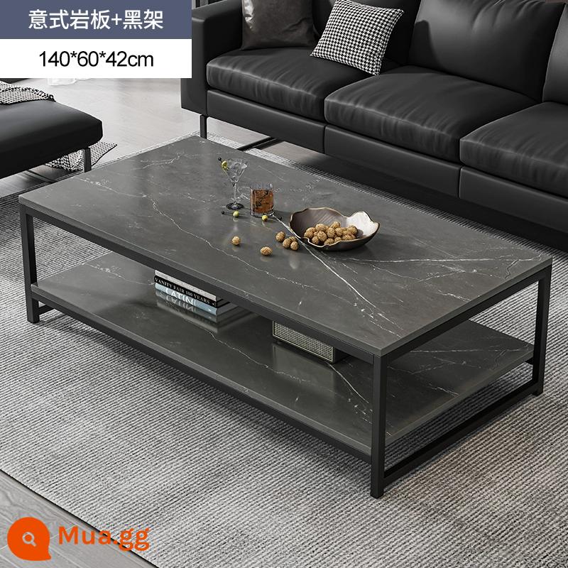 Bàn cà phê căn hộ nhỏ bàn cho thuê nhà đơn giản hiện đại tối giản sofa bên một vài phòng khách đơn giản bàn cà phê gia đình bàn trà - [Phong cách mới 2023] Màu xám đá phiến Ý hai lớp 140*60*42cm