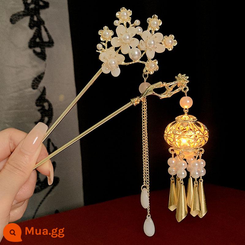 Kẹp tóc đèn lồng phát sáng mùa hè phong cách cổ xưa kẹp tóc Hanfu kẹp tóc kẹp tóc Quà tặng ngày lễ tình nhân mũ đội đầu ở phía sau đầu - Bộ bánh sandwich 2 miếng