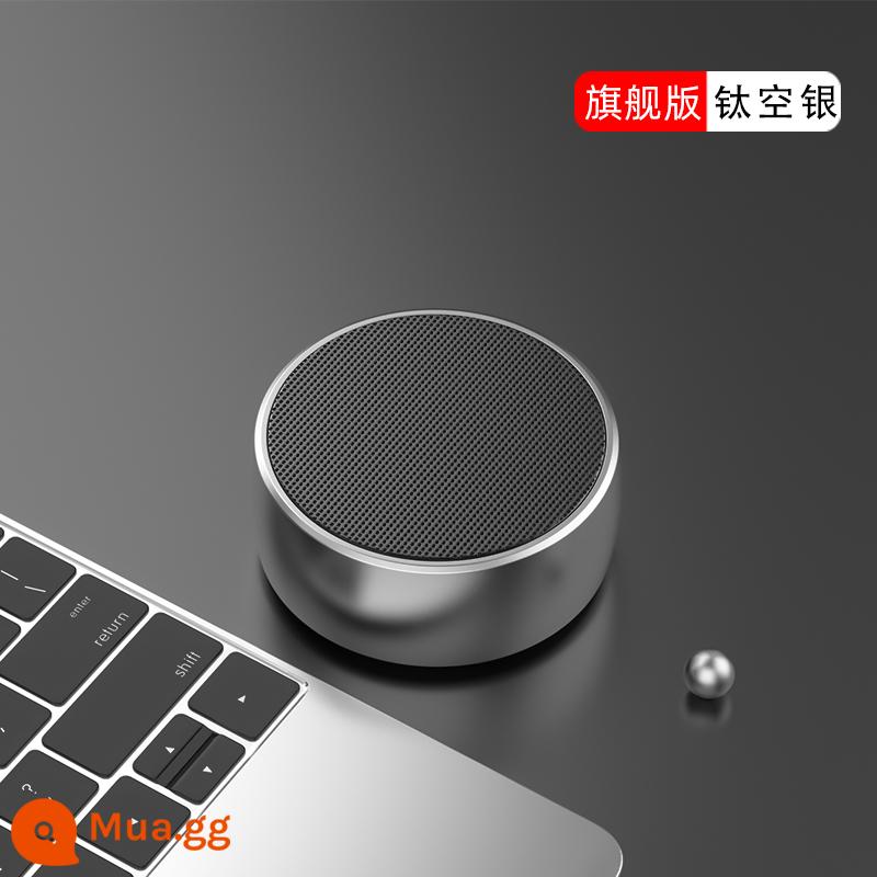 Loa Bluetooth không dây của Đức nhỏ chất lượng cao bộ sưu tập âm thanh tại nhà xe mini ngoài trời siêu loa siêu trầm - Phiên bản hàng đầu: Titanium Sky Silver [Chất lượng âm thanh độ trung thực cao không bị méo tiếng HiFI + âm thanh vòm toàn cảnh + lõi kép Bluetooth 5.0]