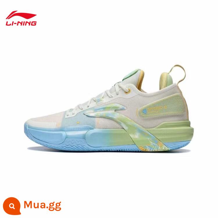 Giày bóng rổ Li Ning Blitz 9 giày thể thao nam mùa đông 2022 chống sốc thấp-top phục hồi thực chiến giày thi đấu chuyên nghiệp - Kem Trắng (S071-5) Blitz 9Premium