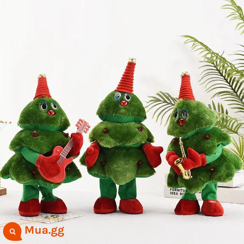 Douyin cùng ca hát và nhảy múa đung đưa búp bê cây thông Noel điện đồ chơi sang trọng Quà tặng Giáng sinh cho trẻ em - Ban nhạc Giáng sinh (vải chất lượng cao với đầy đủ)