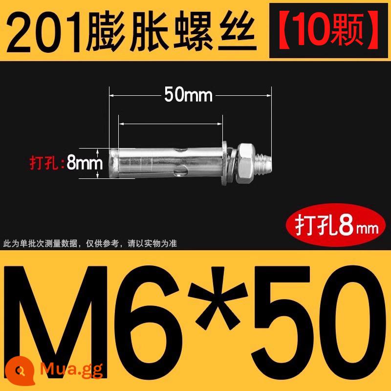 Vít nở kéo sắt mạ kẽm ống nổ vít neo Vít nở M6M8M10M12M14M16M18M20 - 201-M6*50[10 cái]