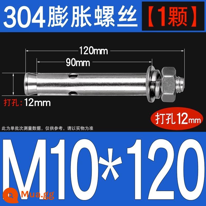 Vít nở kéo sắt mạ kẽm ống nổ vít neo Vít nở M6M8M10M12M14M16M18M20 - 304-M10*120[1 cái]