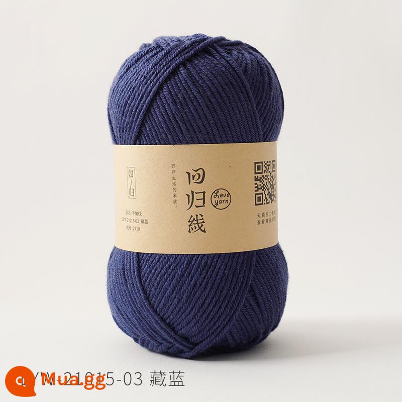 Đường hồi y như ở nhà Len em bé đan tay 70% cotton sợi dài 30% len merino mềm mịn không bai - Ẩn màu xanh lá cây