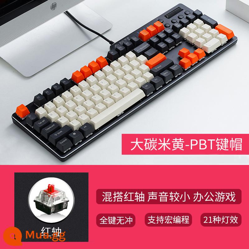 Heijue AK35I Game Thật Bàn Phím Cơ Trục Xanh Trục Đen Trà Trục Đỏ Chơi Game Ăn Gà Lol Máy Tính Xách Tay Có Dây Máy Tính Để Bàn Màu Hồng Cô Gái Văn Phòng Dễ Thương Đánh Văn Phòng Đặc Biệt Cafe Internet PBT - Trục carbon đỏ lớn PBT