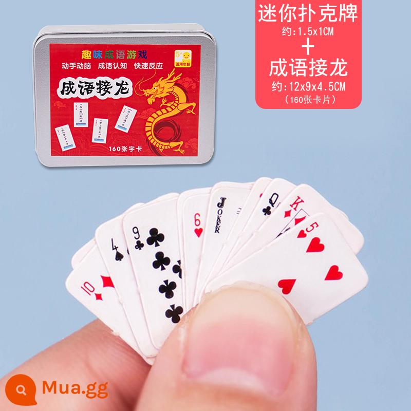 Trẻ Em Bỏ Túi Mini Chơi Bài Dễ Thương Xếp Hình Nhỏ Solitaire Cha Mẹ Và Con Trò Chơi Máy Tính Douyin Đồ Chơi Tương Tác - Poker nhỏ + Solitaire thành ngữ