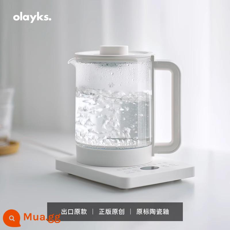 Olayks sức khỏe nồi gia đình đa chức năng nhỏ hoàn toàn tự động văn phòng thủy tinh đun sôi ấm trà ấm trà bộ ấm trà trà thơm - 1.5L Tạo Bài