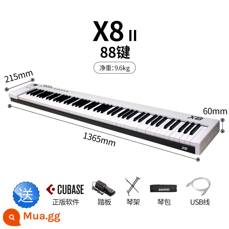 Bộ điều khiển nhạc điện tử midiplus X8III X61 49 Bàn phím midi 88 phím chuyên nghiệp - X8 (tặng kèm bàn đạp + giá đỡ đàn piano + túi đựng đàn + phần mềm soạn nhạc chính hãng)