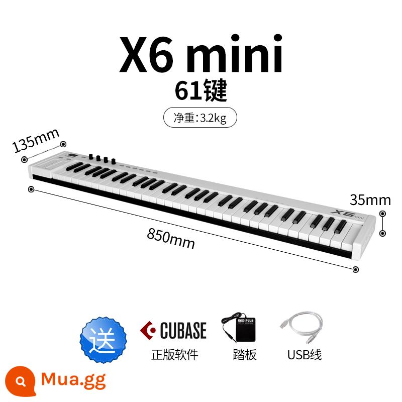 Bộ điều khiển nhạc điện tử midiplus X8III X61 49 Bàn phím midi 88 phím chuyên nghiệp - X6mini (bàn phím mini) đi kèm bàn đạp + phần mềm soạn nhạc chính hãng