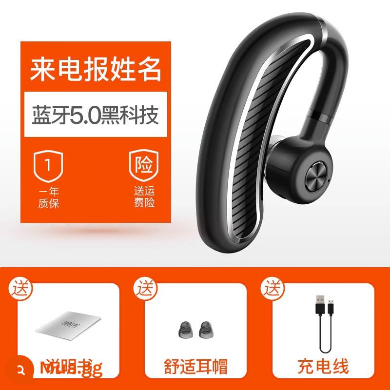 Like K21 tai nghe bluetooth không dây móc tai thời lượng pin dự phòng siêu dài pin lớn điện thoại di động một tai lái xe thể thao dành riêng cho VIVO Huawei 2022 dẫn truyền xương 2021 đôi nam mới - Tên người gọi màu đen bạc [Bluetooth 5.0 + 64h call]