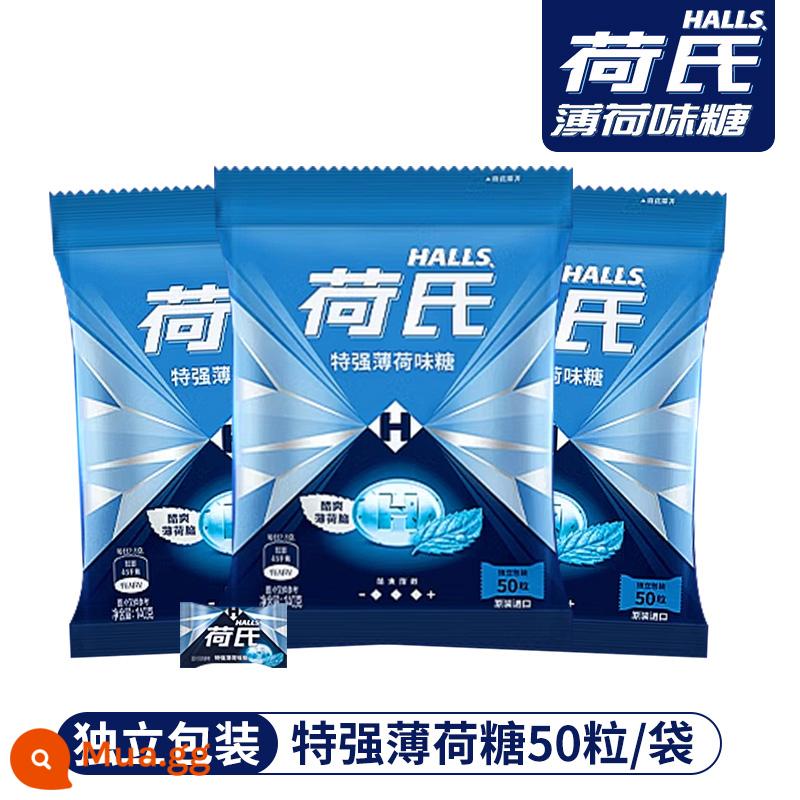 Ho's Mint Candy Snack Mạnh và Mát - [Gói tiết kiệm chi phí] Extra Strength Mint 50 viên/túi, chỉ 13