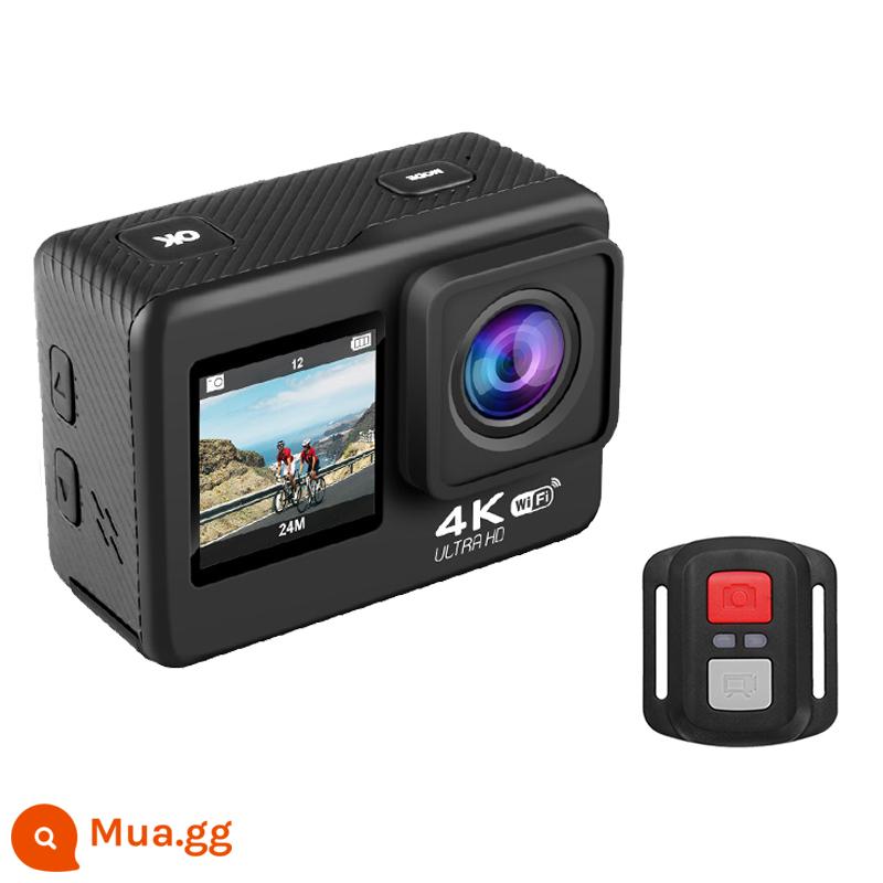 Camera thể thao forsafe Vlog thông minh chống nước độ nét cao chống rung Máy ghi âm đi xe máy - Màn hình cảm ứng kép màu xám đậm có điều khiển từ xa