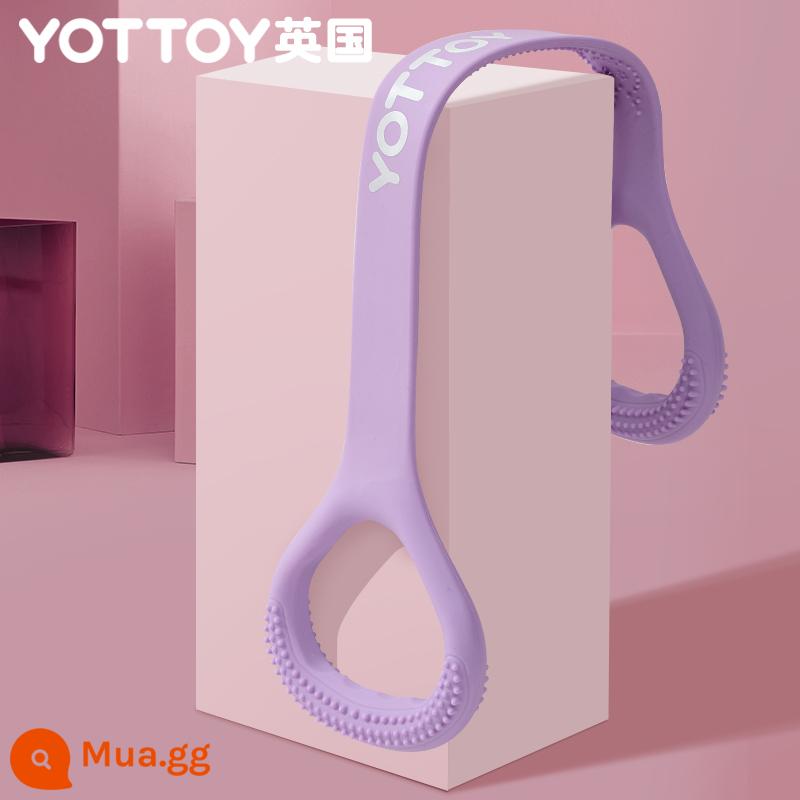 8 nhân vật kéo lưng tập đàn hồi dây nhà hở vai cổ co giãn dây tập yoga silicone mèo con tập thể dục cánh tay - Khoai môn tím [Thêm vào mục yêu thích và nhận ưu tiên giao hàng]