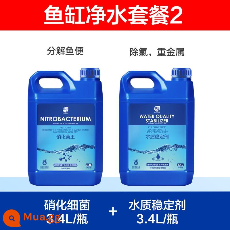 Ổn định chất lượng nước bể cá đặc biệt khử clo đại lý hồ cá nước máy khử clo ổn định nước nuôi cá nguồn cung cấp máy lọc - Máy lọc nước 3.4L gói 2